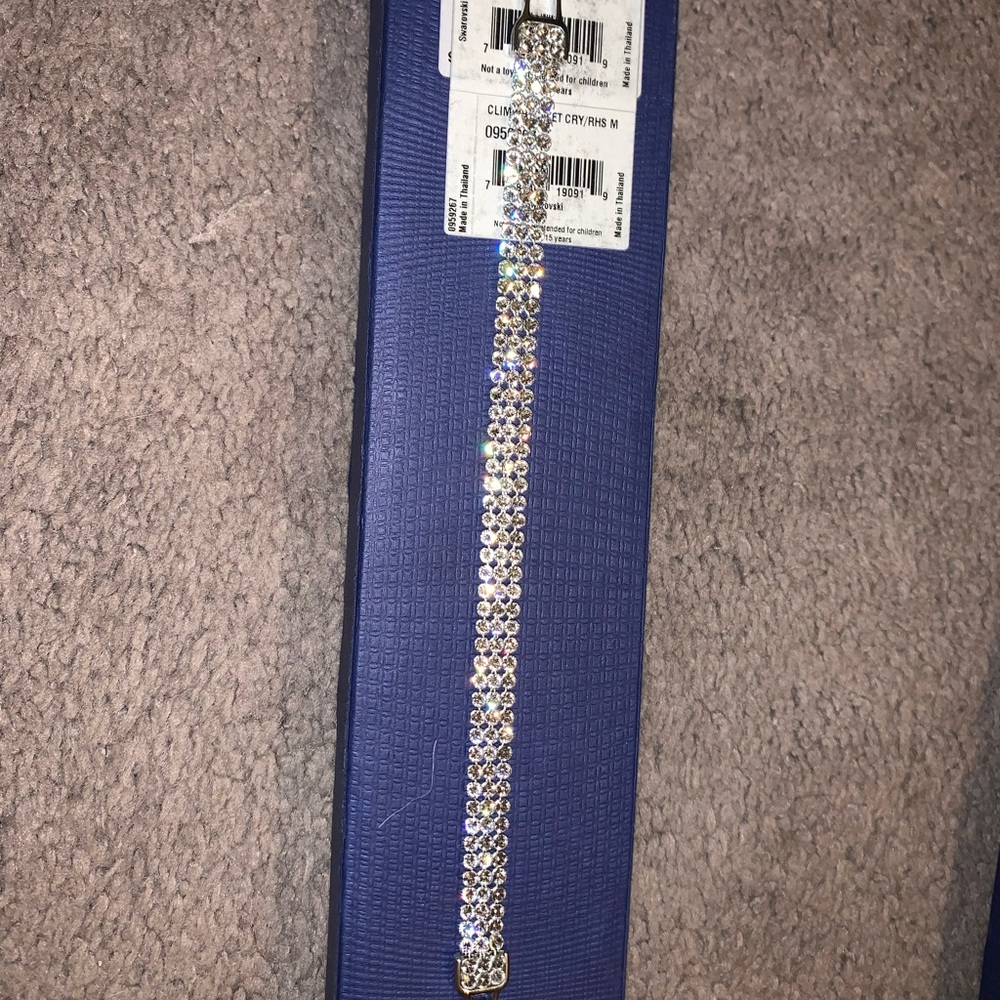 Silver Swarovski crystal bracelet